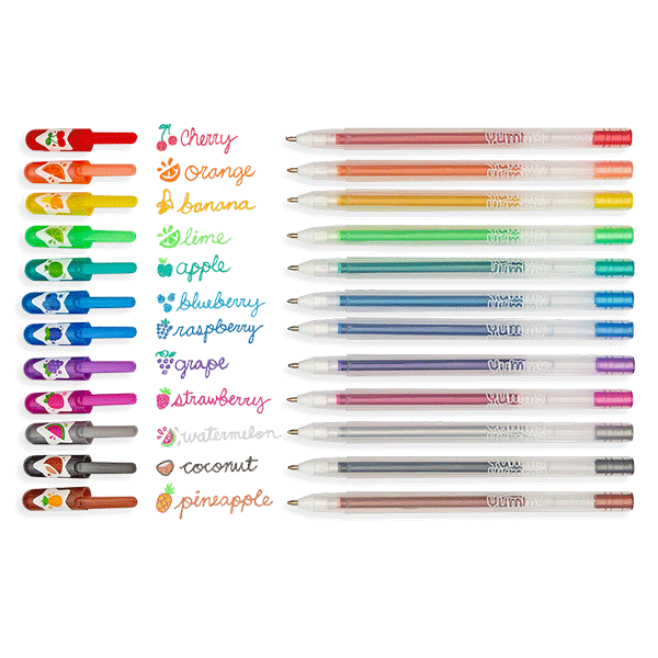 Ooly Yummy Yummy Scented Glitter Gel Pens 2.0 - Set of 12