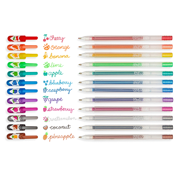 Ooly Yummy Yummy Scented Glitter Gel Pens - Set of 12