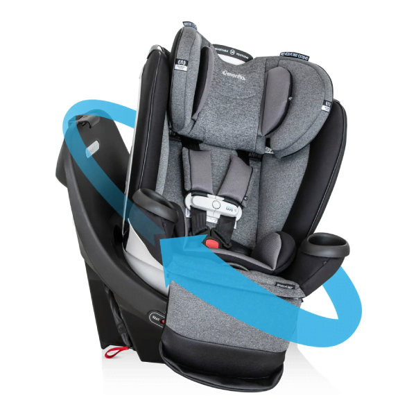 Evenflo Gold Revolve360 - All-in-One Extend Rotational Car Seat with Sensorsafe - Moonstone Grey