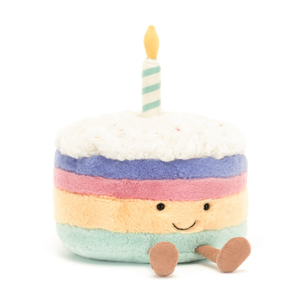 Jellycat Amuseables Rainbow Birthday Cake