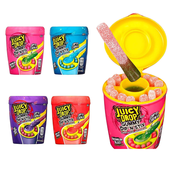 Juicy Drop Gummy Dip 'N' Stix | JR Toy Company Canada