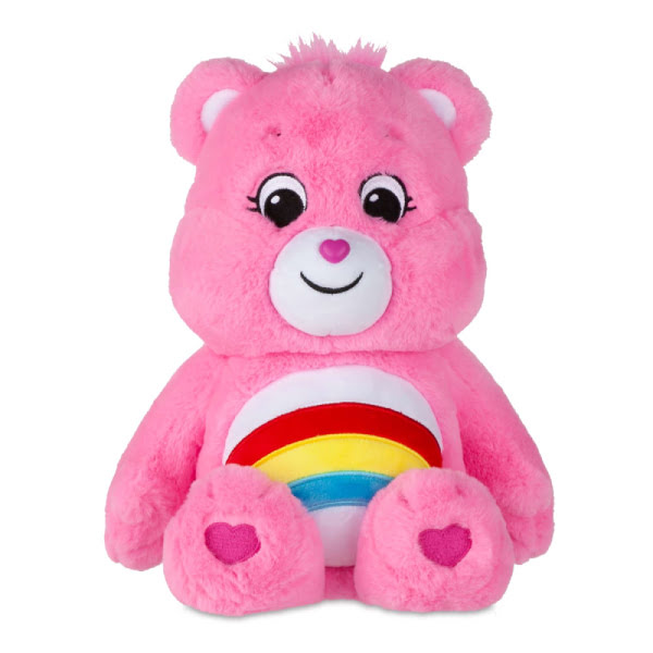 Schylling Care Bears Medium Bean Plush - Cheer Bear