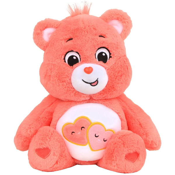 Schylling Care Bears Medium Bean Plush - Love A Lot Bear