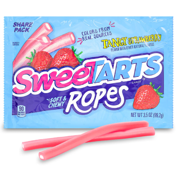 Sweet Tarts Ropes Tangy Strawberry Candy