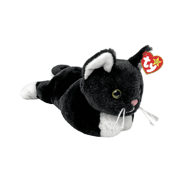 Ty Beanie Baby -  Zip II Cat Black (30th Anniversary)