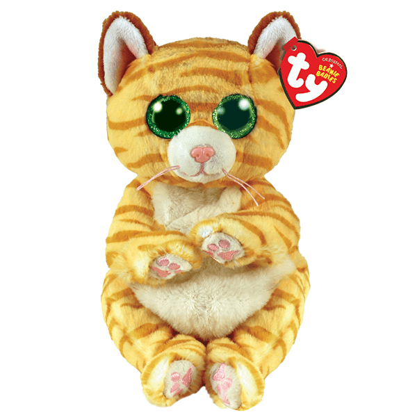 Ty Beanie Bellies - Mango Striped Cat (Regular 8