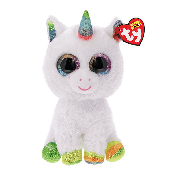 Ty Beanie Boos - Pixy White Unicorn (Regular 6