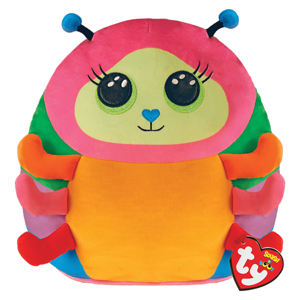 Ty Squishy Beanies - Nessa Multicolour Caterpillar (Large 14