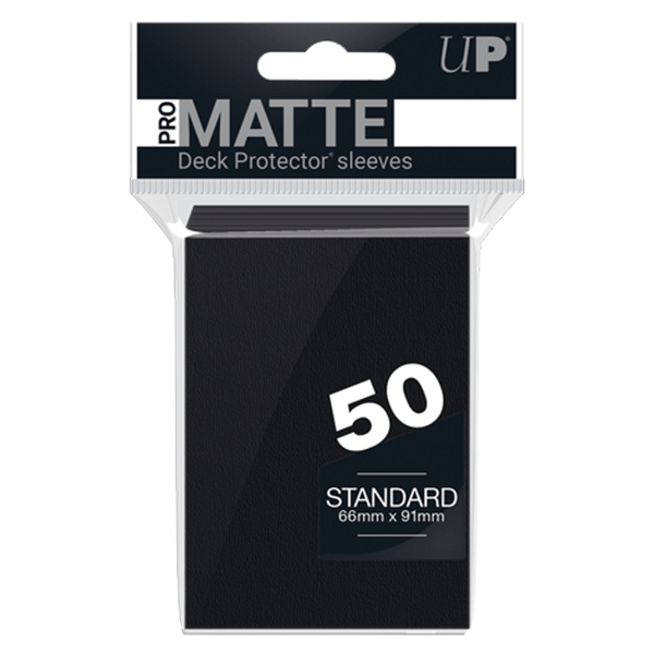 Ultra Pro Sleeves: Pro-Matte Black Standard Deck Protectors (50 count)