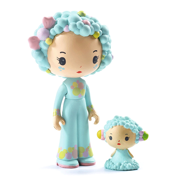 Djeco Tinyly -  Blue Tinyroom Figurine Set