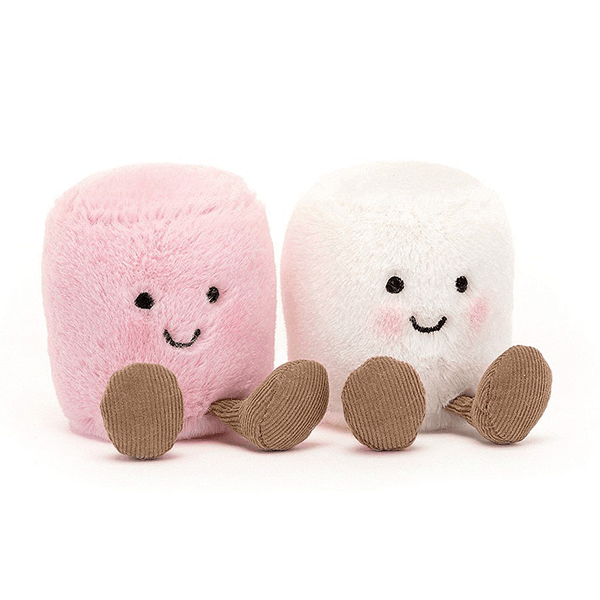 Jellycat Amuseables Pink And White Marshmallows