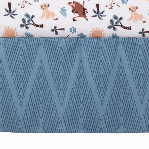 Lambs & Ivy Disney Baby Lion King Adventure Blue 3-Piece Crib Bedding Set