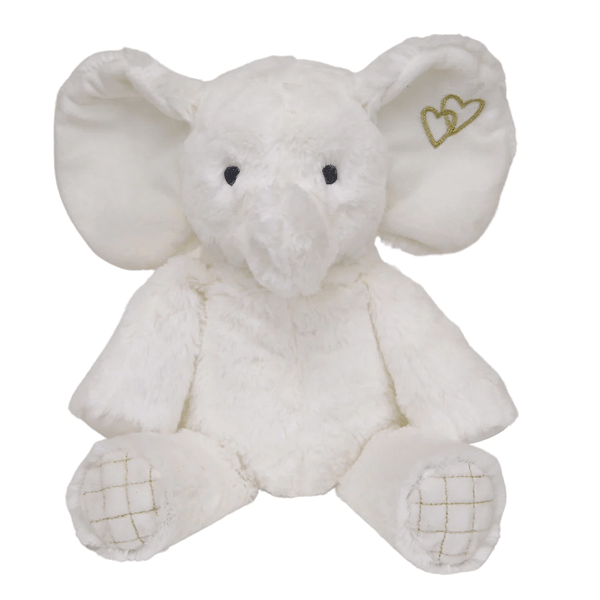 Lambs & Ivy Signature Jamboree White/Gold Plush Elephant