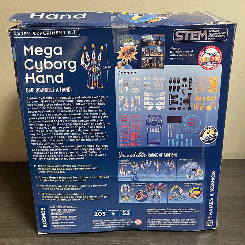 Open Box Thames & Kosmos Mega Cyborg Hand