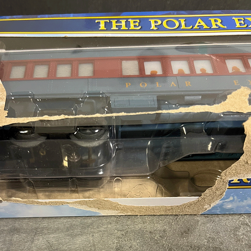 Open Box Lionel The Polar Express Disappearing Hobo Car