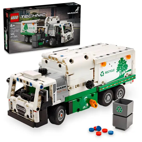 LEGO Technic 42166 Mack LR Electric Garbage Truck JR Toy Company Canada