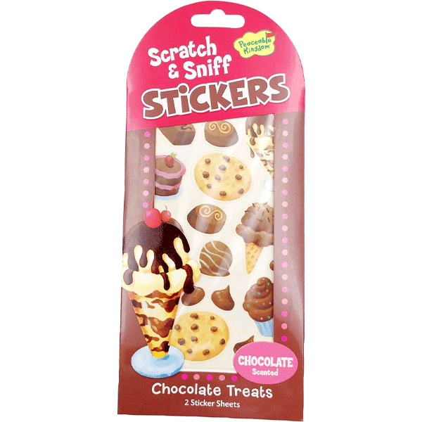 Peaceable Kingdom Scratch & Sniff Stickers - Chocolate Treats