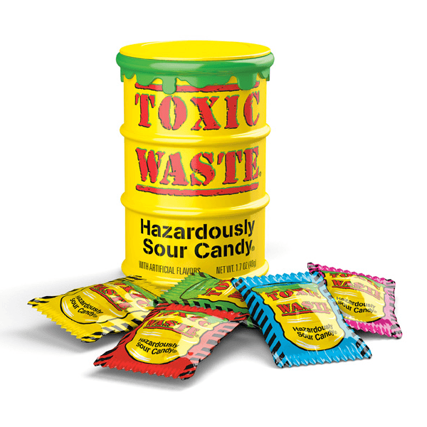 Toxic Waste Sour Candy Drum