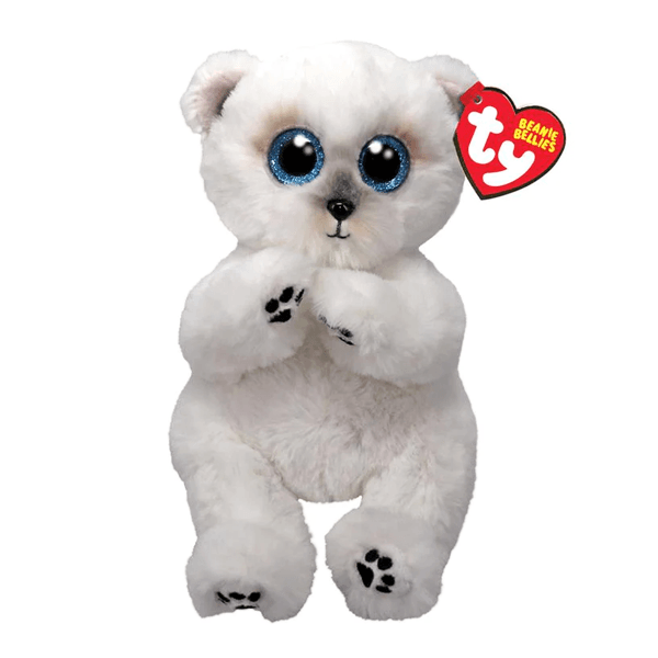 Ty Beanie Bellies - Wuzzy White Bear (Regular 8