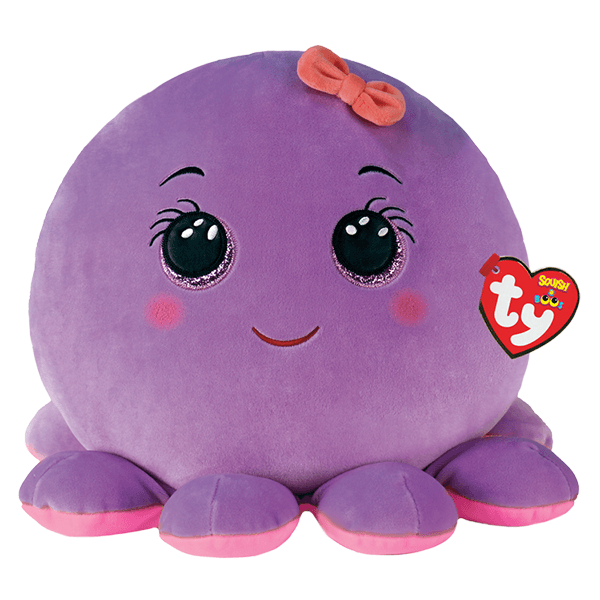 Ty Squishy Beanies - Octavia Purple Octopus (Medium 10