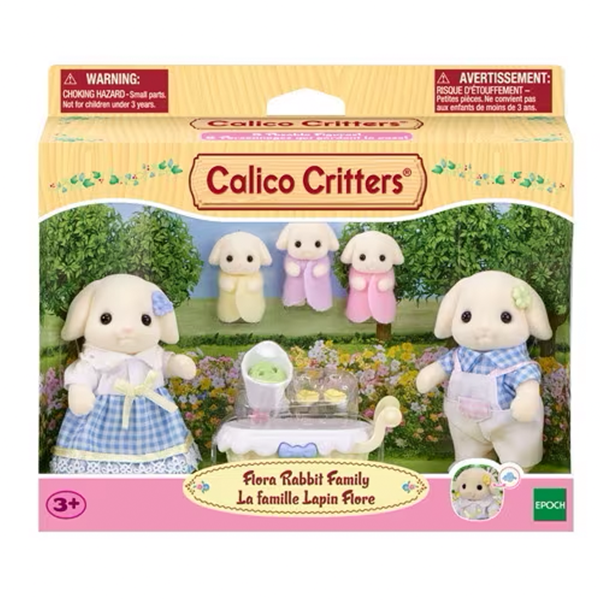 Calico Critters Flora Rabbit Family