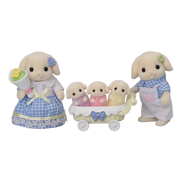 Calico Critters Flora Rabbit Family