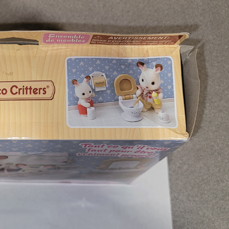 Open Box Calico Critters Country Bathroom Set