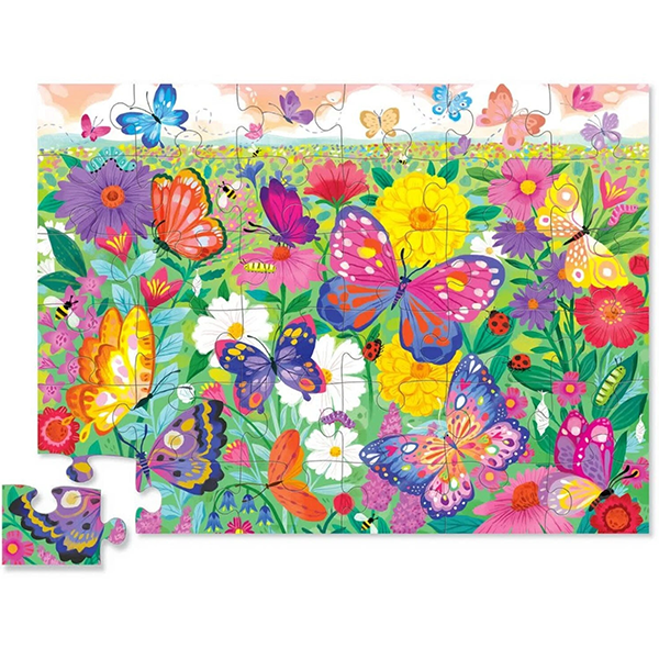 Crocodile Creek - 36pc Floor Puzzle - Butterfly Garden