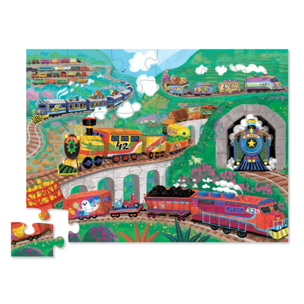 Crocodile Creek - 36pc Floor Puzzle - All Aboard