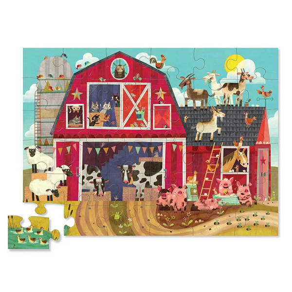 Crocodile Creek - 36pc Floor Puzzle - Barnyard Buddies