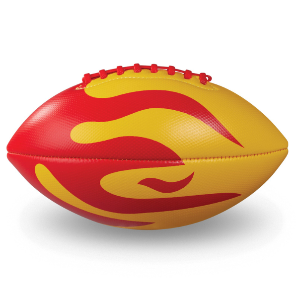 Crocodile Creek Soft Football with Red Flame