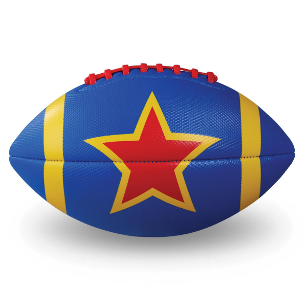 Crocodile Creek Soft Football with Red Stars