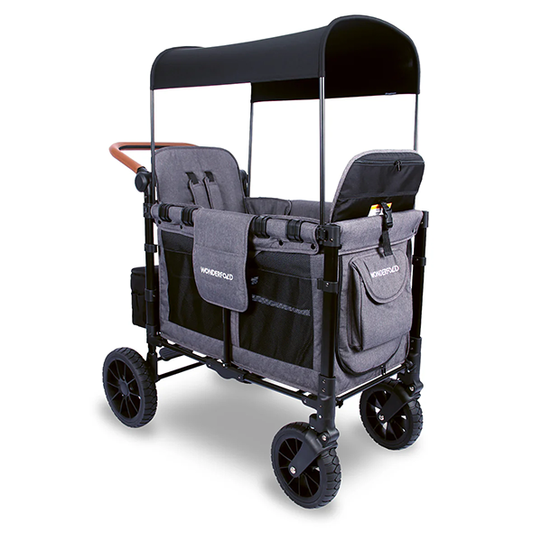 Wonderfold W2 Luxe Double Wagon - Charcoal Grey