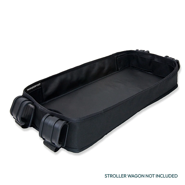 Wonderfold Double Sided Snack Tray 2 Cup Holders (for W4 Wagons) - Black