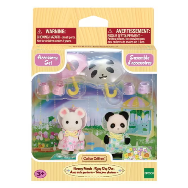 Calico Critters Nursery Friends Rainy Day