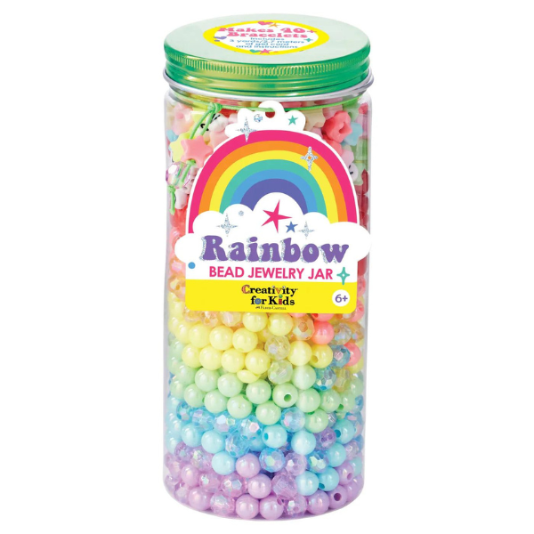 Creativity for Kids Rainbow Bead Jewelry Jar