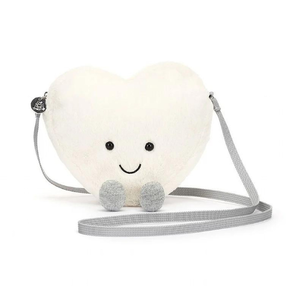 Jellycat Amuseables Cream Heart Bag