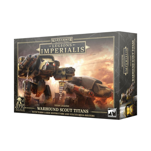 Warhammer: The Horus Heresy - Legions Imperialis – Warhound Scout Titans with Turbo-Laser Destructors and Vulcan Mega Bolters