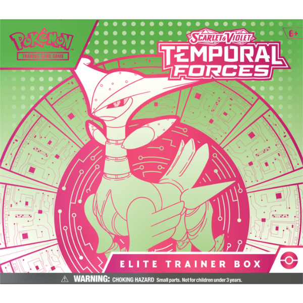 Pokemon TCG: Scarlet and Violet: Temporal Forces Elite Trainer Box: Iron Leaves