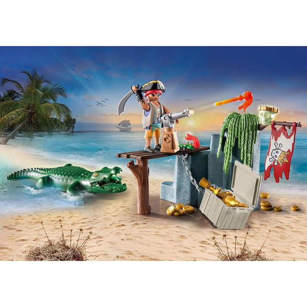 Playmobil Pirate with Alligator