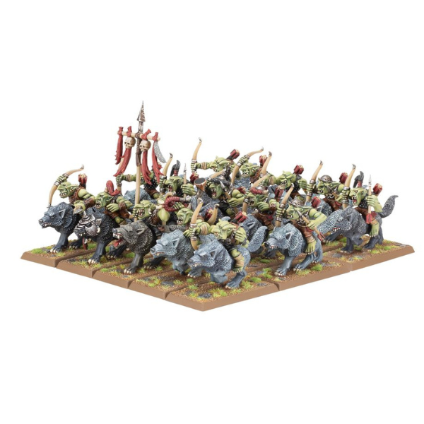 Warhammer: The Old World - Orc and Goblin Tribes Goblin Wolf Rider Mob