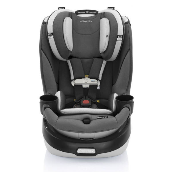 Evenflo Gold Revolve 360 Slim 2-in-1 Rotational Car Seat with SensorSafe -  Pearl Grey