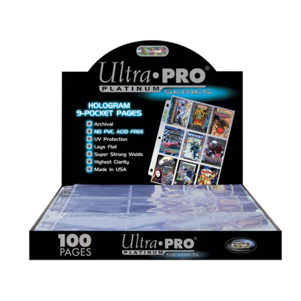 Ultra Pro: 9 Pocket Platinum Trading Card Pages (100 count)