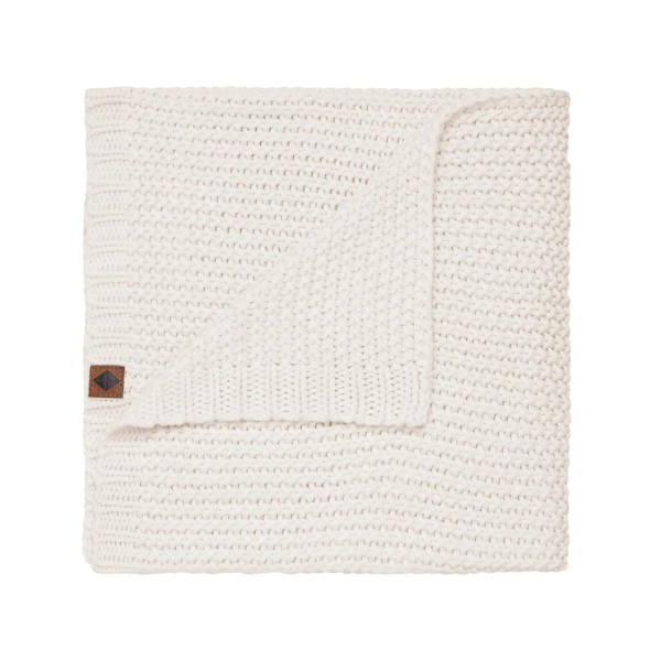 Kyte Chunk Knit Baby Blanket – Oat