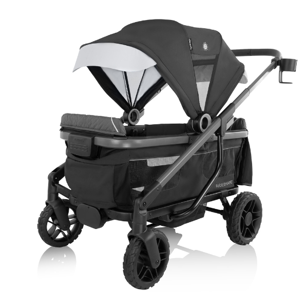 Evenflo Shyft Rideshare All-Terrain Performance Stroller Wagon - Sterling Black