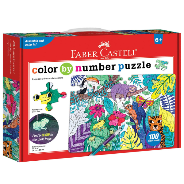 Faber-Castell Colour by Number Puzzle – Jungle Animals