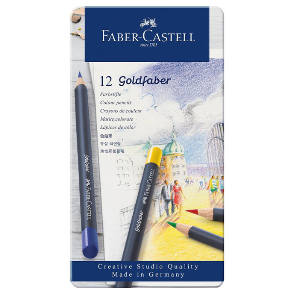 Faber-Castell Colour Pencil Tin of 12