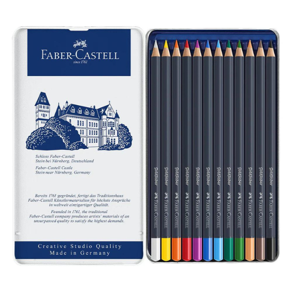 Faber-Castell Colour Pencil Tin of 12