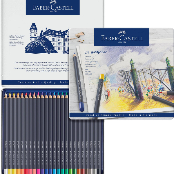 Faber-Castell Goldfaber Colour Pencils Tin of 24