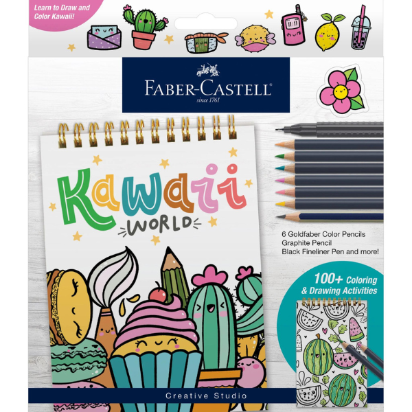 Faber-Castell Kawaii World Colouring Book